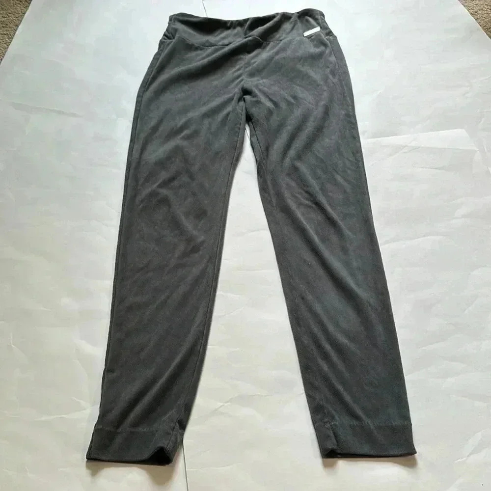Lilly Pulitzer Velvet Pull On Pants Gray Size 8